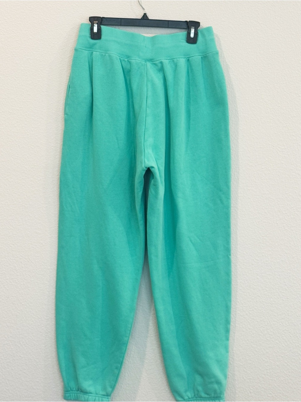 Nike Teal Green Drawstring Fleece Joggers - Picture 4 of 9